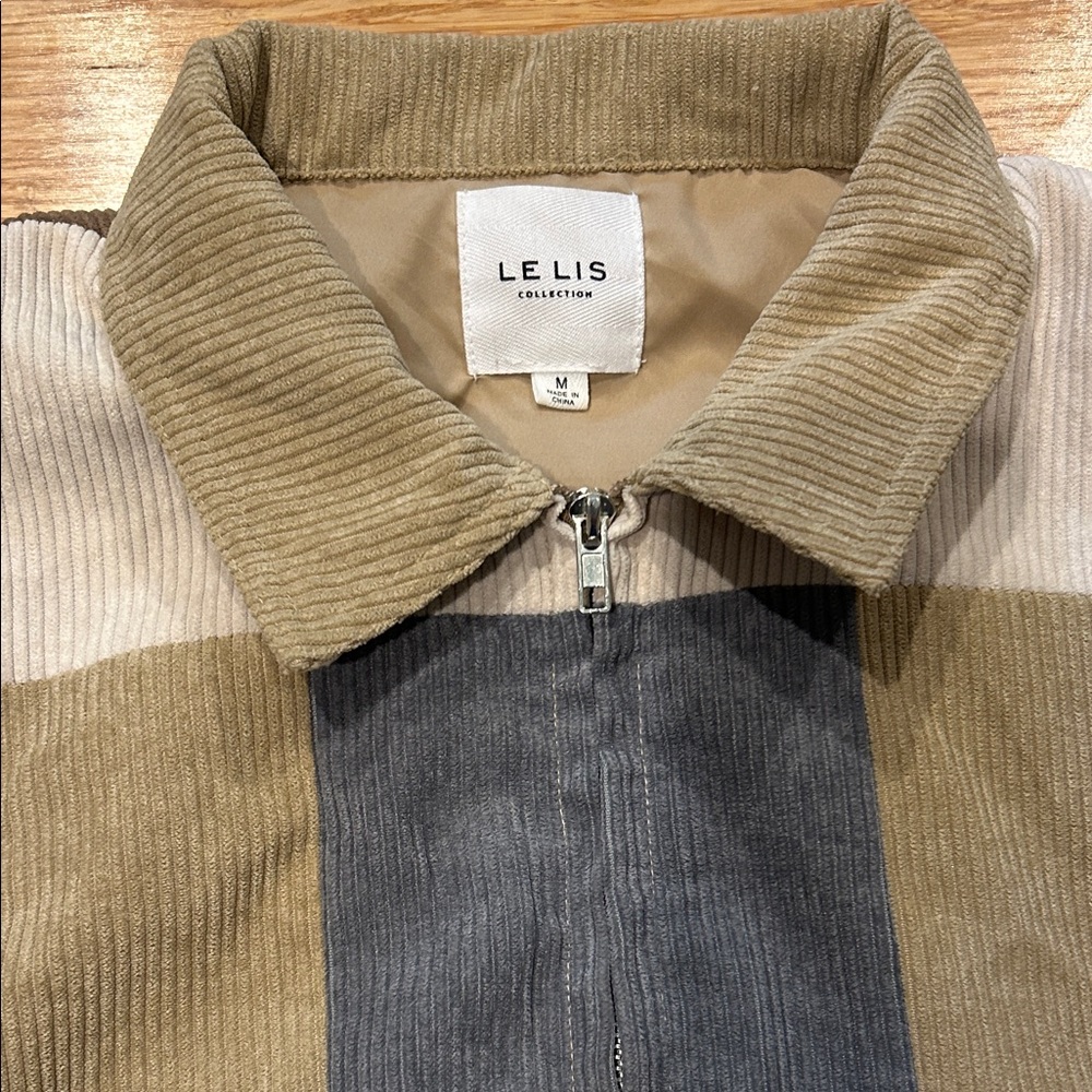 Le Lis Multicolor Boho Y2k Patchwork Corduroy Jac… - image 2